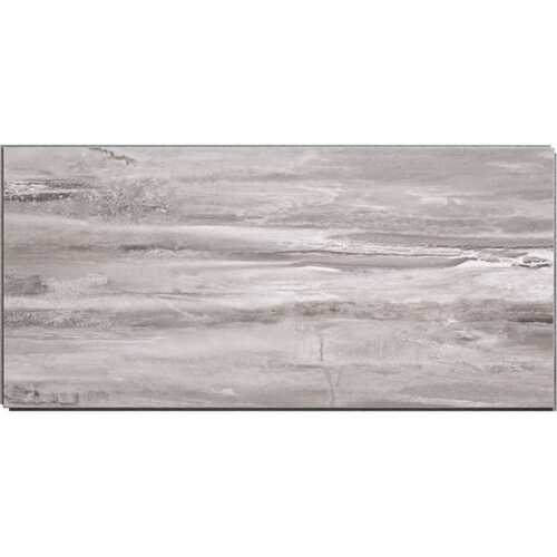 PALISADE 53504 23.23 in. L x 11.1 in. W Hermitage Granite No Grout Vinyl Wall Tile (17.9 sq. ft./case) Grey