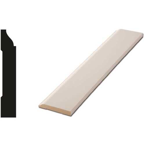 Woodgrain Millwork 10001007 623 1/2 in. x 3 1/4 in. x 96 in. Primed MDF Baseboard Moulding (  8 Total Linear Feet)