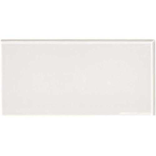 ASPECT A5063 6 in. x 3 in. Frost Glass Decorative Wall Tile