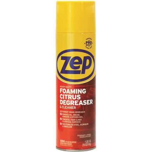 ZEP ZUHFD186 18 Oz Heavy-Duty Foaming Citrus Degreaser