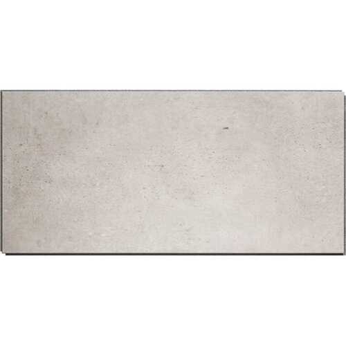 PALISADE 53502 23.23 in. L x 11.1 in. W Frost Nickel No Grout Vinyl Wall Tile (17.9 sq. ft./case) Grey