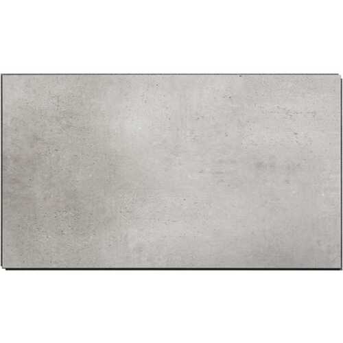 25.6 in. L x 14.8 in. W Frost Nickel No Grout Vinyl Wall Tile (21 sq. ft./case) Grey