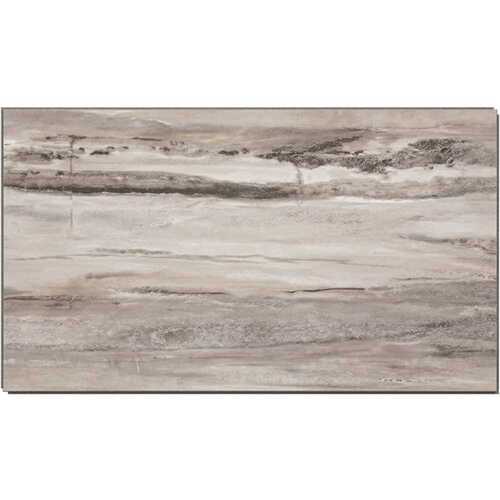 PALISADE 53003 25.6 in. L x 14.8 in. W Louvre Granite No Grout Vinyl Wall Tile (21 sq. ft./case) Grey