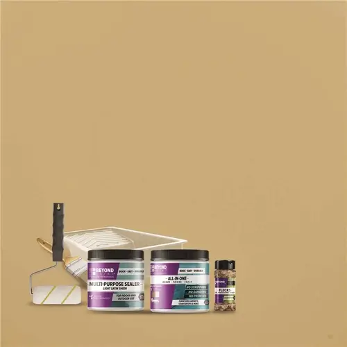 Beyond Paint BP46 1 pt. Linen Multi-Surface All-in-ertop Makeover Refinishing Kit Khaki