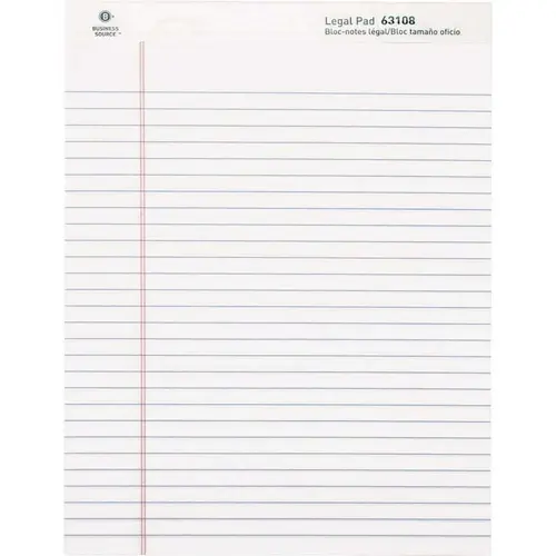 Business Source BSN63108 Micro-perforated Legal Ruled Pads