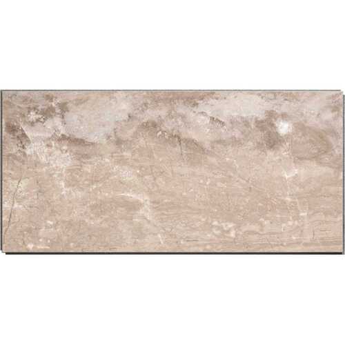 PALISADE 53511 23.23 in. L x 11.1 in. W Venetian Marble No Grout Vinyl Wall Tile (17.9 sq. ft./case) Beige/Bisque