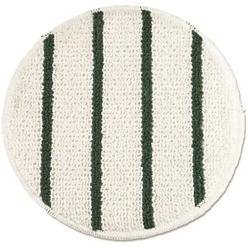 19 In Low Profile Scrub-Strip Carpet Bonnet White/green