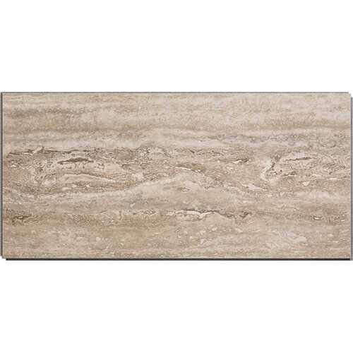 PALISADE 53501 23.23 in. L x 11.1 in. W Grecian Earth No Grout Vinyl Wall Tile (17.9 sq. ft./case) Beige/Bisque