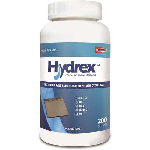 RectorSeal 68115 Hydrex AC Drain Pan & Line Treatment 200 Tab Bottle - 68115