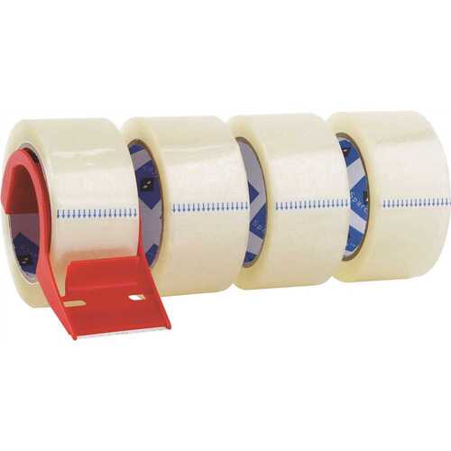 Sparco SPR64011 2 in. x 55 yds. Heavy Duty Packaging Tape with Dispenser 3 mil, Clear