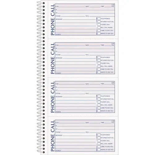 Tops TOP4003 Carbonless Phone Message Book