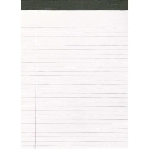 Roaring Spring Paper Products ROA74713 8-1/2 in. x 11-3/4 in. Pad 8-1/2 in. x 11 in. Sheets Recycled Legal Pad, White (40/Pad Dozen)