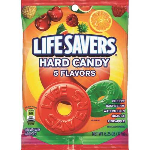 Hard-Candy, 5-Classic Flavors, Individually Wrapped, 6.5 oz. Bag