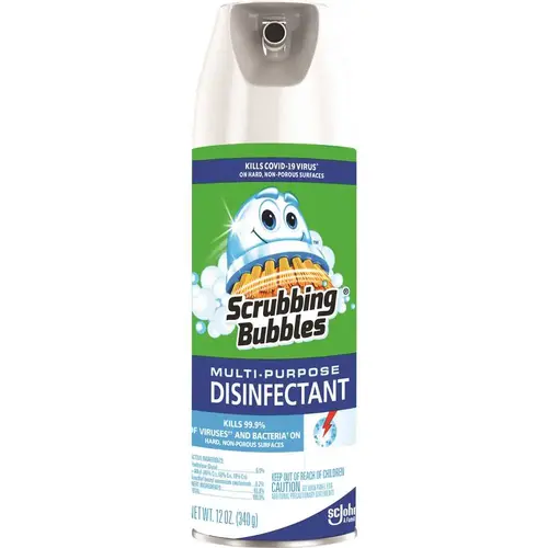 SCRUBBING BUBBLES 613104 Multi-Purpose Disinfectant 12oz Aerosol Can - pack of 12
