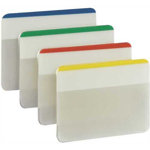 Sticky Filing Tabs Tabs 2" W X 1.5" L Assorted 4 pad Assorted