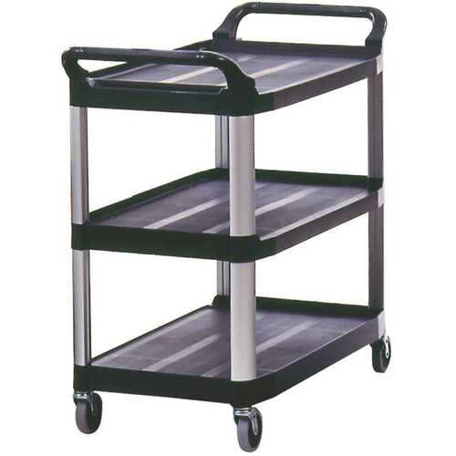 Rubbermaid FG409100BLA Rubbermaid Commercial Products Global Open Cart, 1 Count