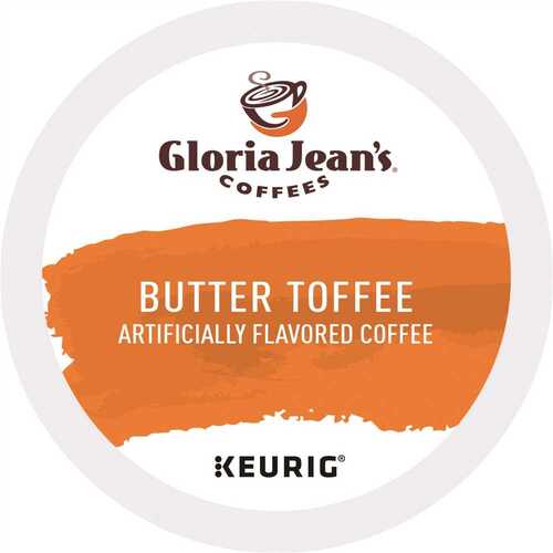 Keurig 5000330066 Coffee K-Cups Gloria Jean's Butter Toffee