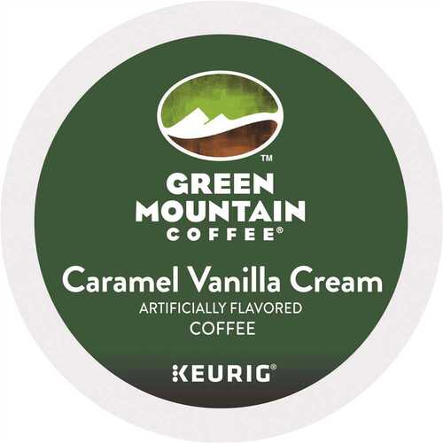 Keurig 5000330109 Coffee K-Cups Green Mountain Coffee Caramel Vanilla Cream