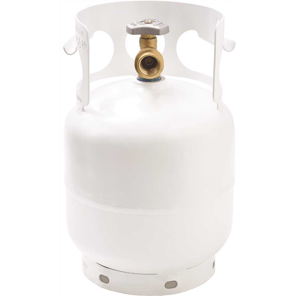 Flame King YSN5LB 5 lbs. Empty Propane Tank Cylinder with Overfill Protection Device White