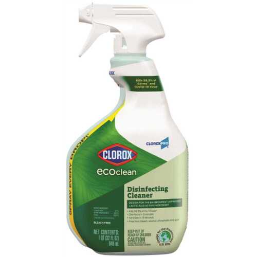 Ecoclean Disinfecting Cleaner Spray Bottle 32 Oz