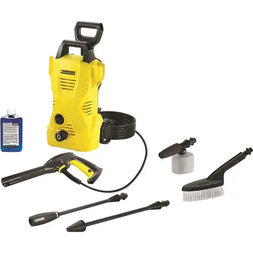 KARCHER NORTH AMERICA 1.602-315.0 1600 PSI 1.25 GPM K2 Car Care Kit Electric Power Pressure Washer with Vario & Dirtblaster Spray Wands Black/Yellow