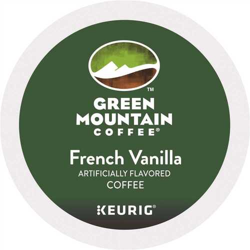 K-Cup Pod, French Vanilla Flavor, Yes Caffeine, Light Roast Box - pack of 96