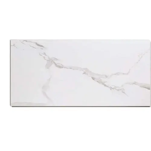 PALISADE 53510 Small Wall Tile, 23.2 in L Tile, 11.1 in W Tile, Interlocking Edge, Vinyl, Carrara Marble - pack of 10