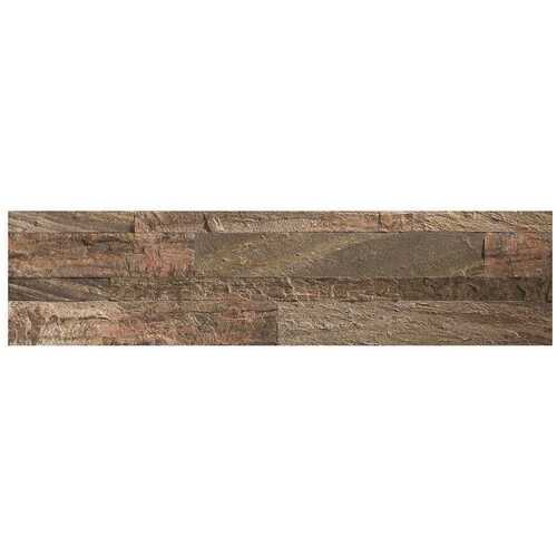 ASPECT A9080 Backsplash Tile, 24 in L, 6 in W, 0.15 to 0.3 mm Thick, Natural Stone, Weathered Quartz