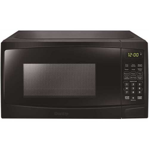 Microwave, 0.7 cu-ft Capacity, 700 W, 2 Cooking Stages, Black