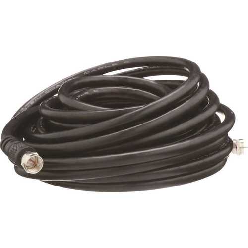 25 ft. RG6 Coaxial Cable, Black
