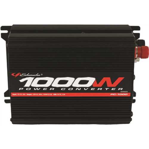 Schumacher PC-1000 Power Inverter, 12.8/13.2 VDC Input, 110/125 V Output