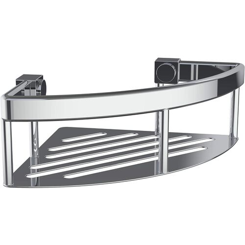 8 in. Contour Corner Basket, Polished Stainless Steel