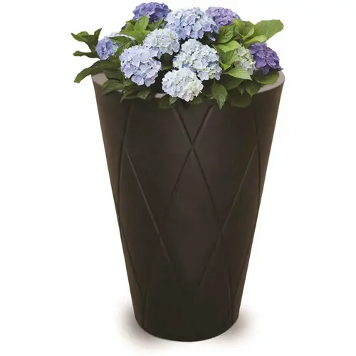 Versailles 26 in. Tall Self-Watering Espresso Polyethylene Planter