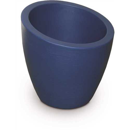 Modesto 20 in. Round Neptune Blue Polyethylene Planter