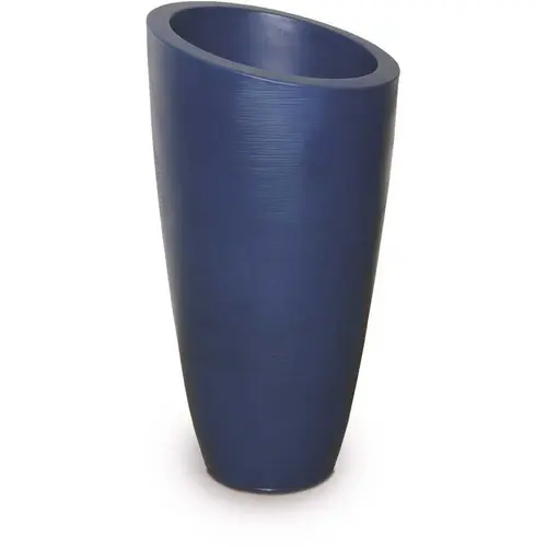 Mayne 8880-NB Modesto 32 in. Round Neptune Blue Polyethylene Planter