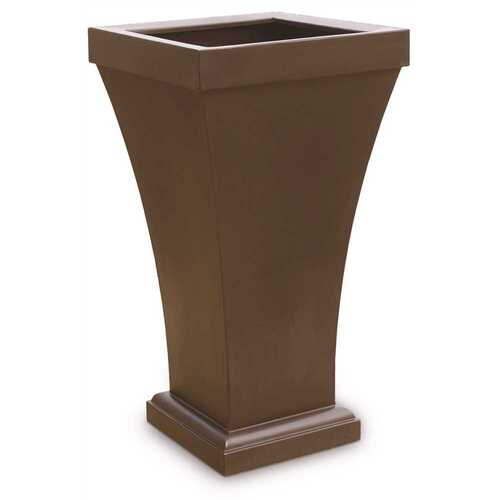 Bordeaux 40 in. Tall Espresso Polyethylene Planter