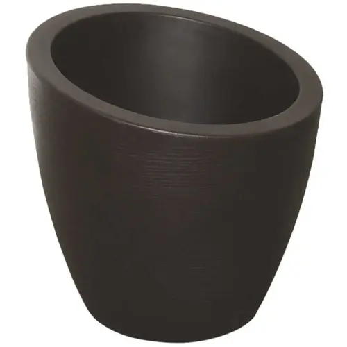 Modesto 20 in. Round Black Polyethylene Planter