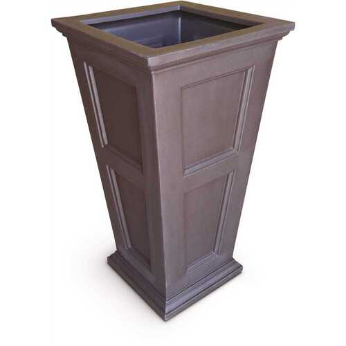 Fairfield 40 in. Tall Espresso Polyethylene Planter