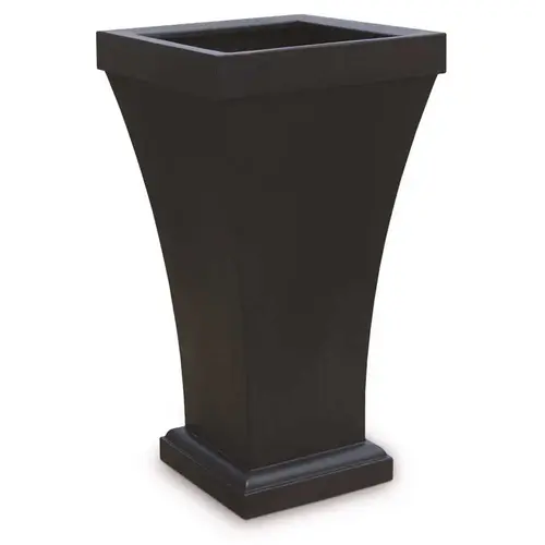 Mayne 8802-B Bordeaux 40 in. Tall Black Polyethylene Planter