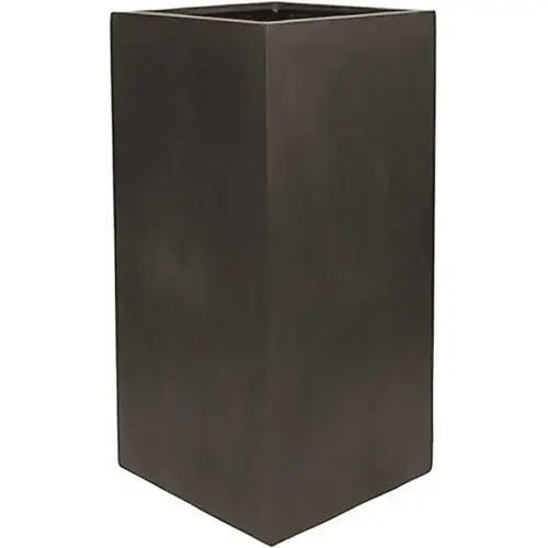 Bristol 31.5 in. x 16 in. x 16 in. Black Fiberstone Planter