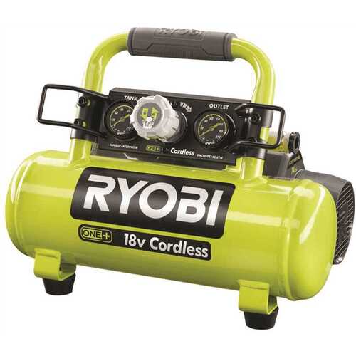 RYOBI P739 ONE+ 1 Gal. 120 PSI Portable 18V Horizontal Air Compressor ( 0.5 CFM at 90 PSI )