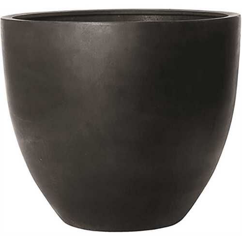 Vasesource E1061-S1-01 28.75 in. x 32.75 in. x 32.75 in. Jumbo Jesslyn Mm Black Round Fiberstone Planter