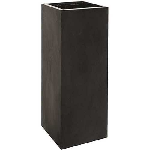 47.25 in. x 19.5 in. x 19.5 in. Bouvy XXL Natural Black Square Fiberstone Planter