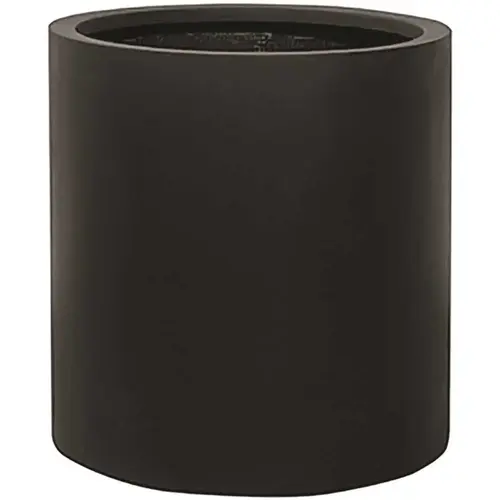 Cambridge 16 in. x 16 in. x 16 in. Black Fiberstone Planter