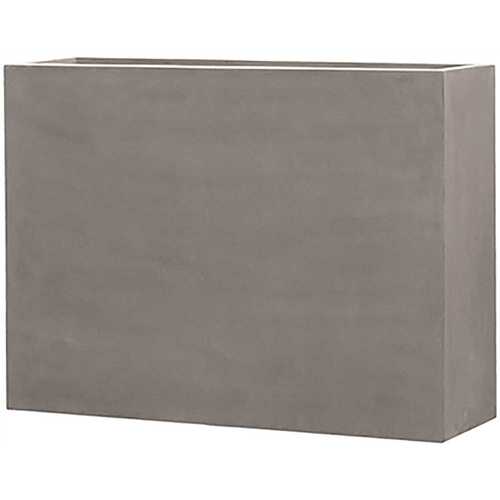 Vasesource CARLO351348CM Carlo 35.5 in. x 13 in. x 48.8 in. Gray Fiberstone Planter