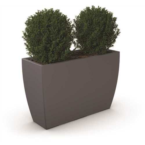 Kobi Trough Graphite Grey Polyethylene Planter