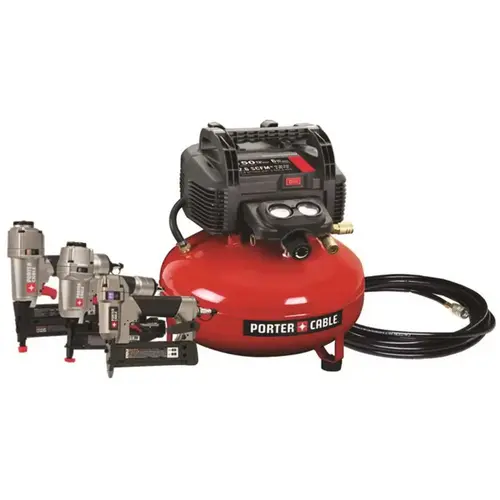 6 Gal. Portable Electric Air Compressor with 16-Gauge, 18-Gauge and 23-Gauge Nailer 3 Tool Combo Kit