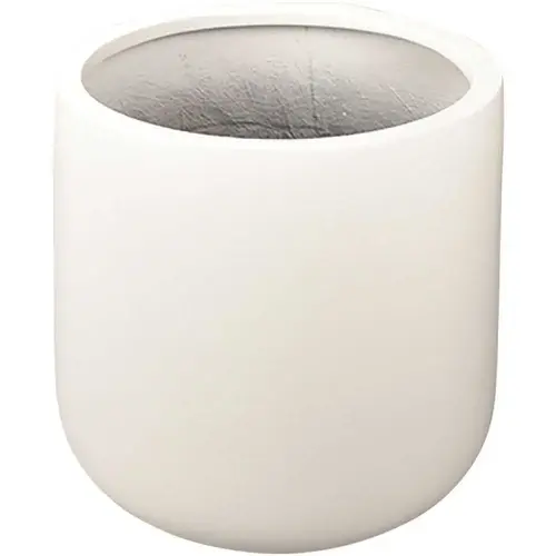 15 in. x 28 in. Matte Black Fiberstone Rectangular Planter