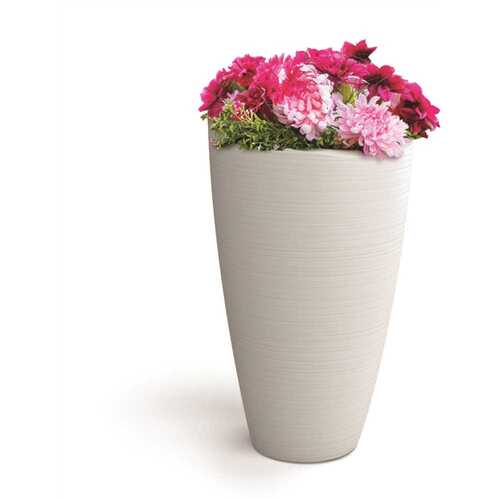 Modesto 42 in. Round White Polyethylene Planter