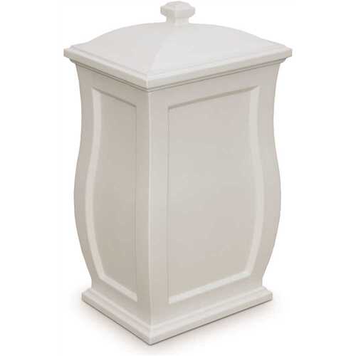 Mansfield 22 Gal. Polyethylene White Storage Bin